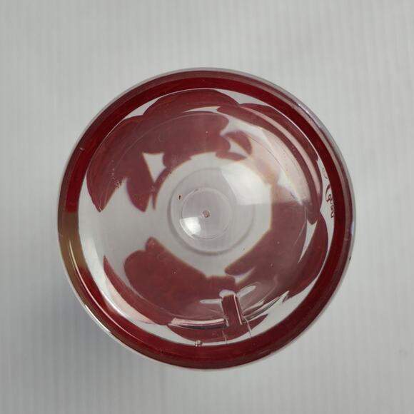 Vintage Cera Glass Les Plastique Tumblers 6pc Tomatoes 15oz Plastic Cups - Picture 5 of 14